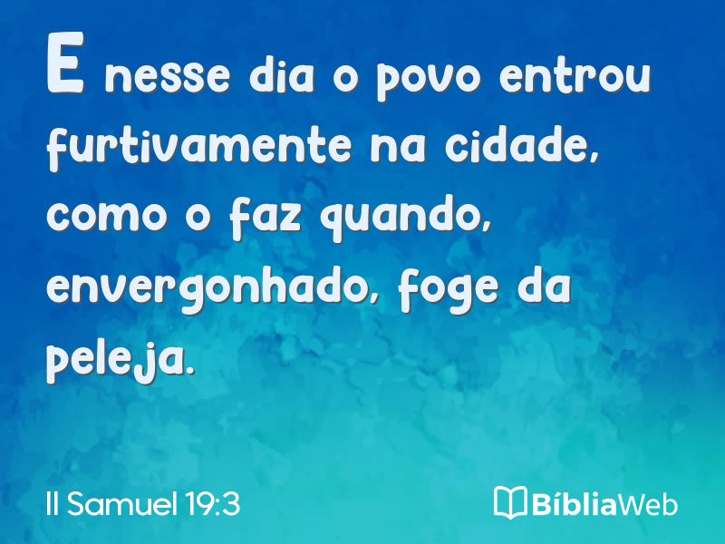 II Samuel 19:3 em imagem para compartilhar