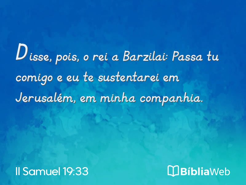 II Samuel 19:33 em imagem para compartilhar