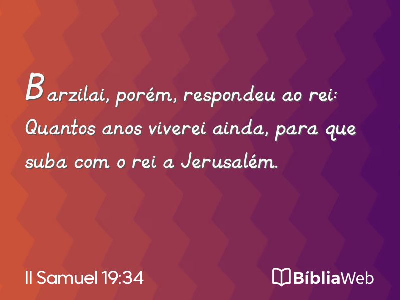 II Samuel 19:34 em imagem para compartilhar