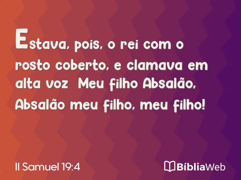 II Samuel 19:4 em imagem para compartilhar