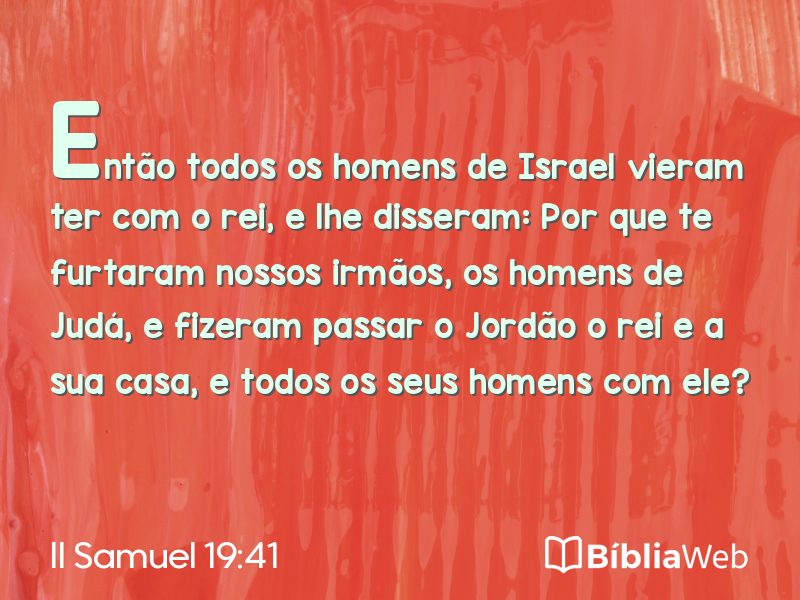 II Samuel 19:41 em imagem para compartilhar