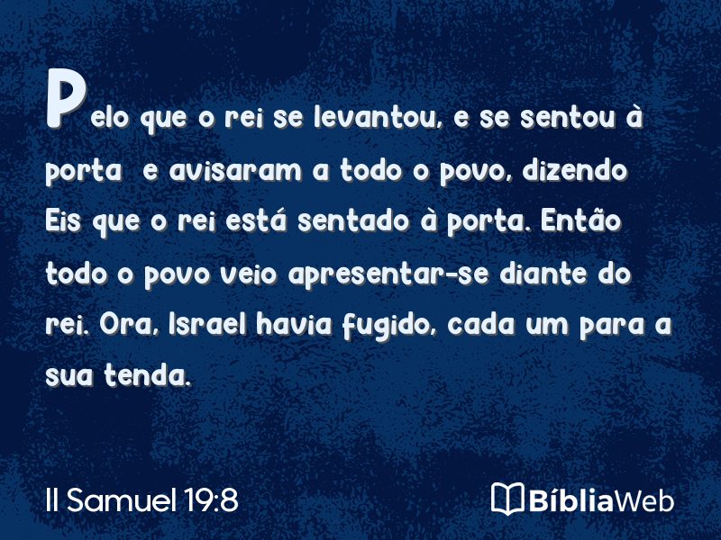 II Samuel 19:8 em imagem para compartilhar