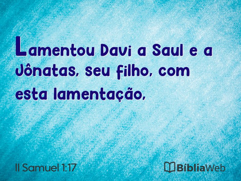 II Samuel 1:17 em imagem para compartilhar