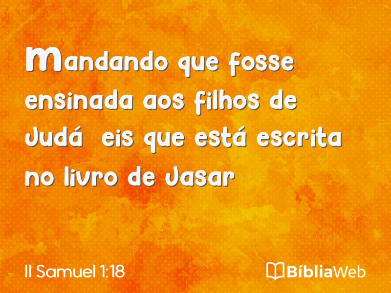 II Samuel 1:18 em imagem para compartilhar