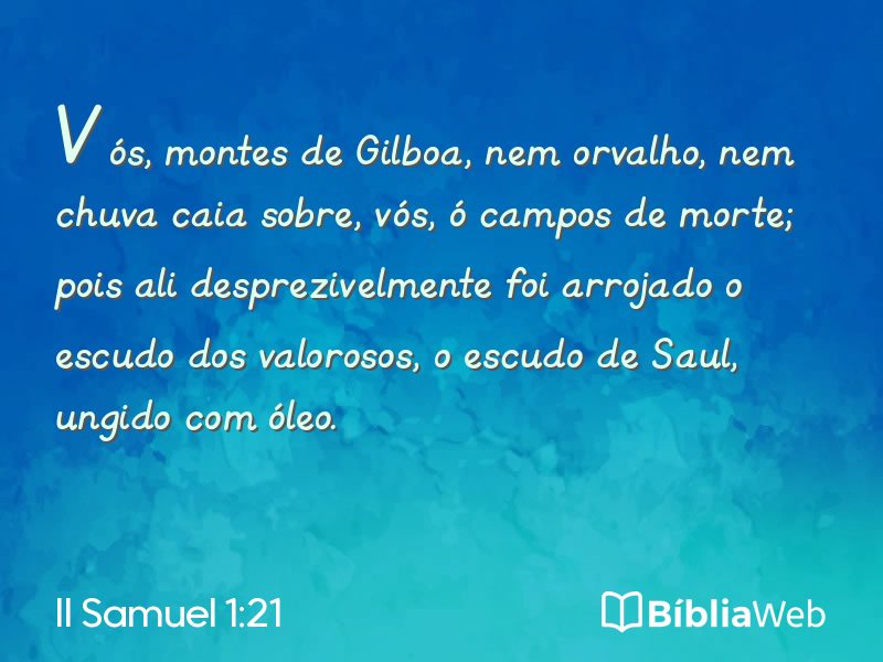 II Samuel 1:21 em imagem para compartilhar
