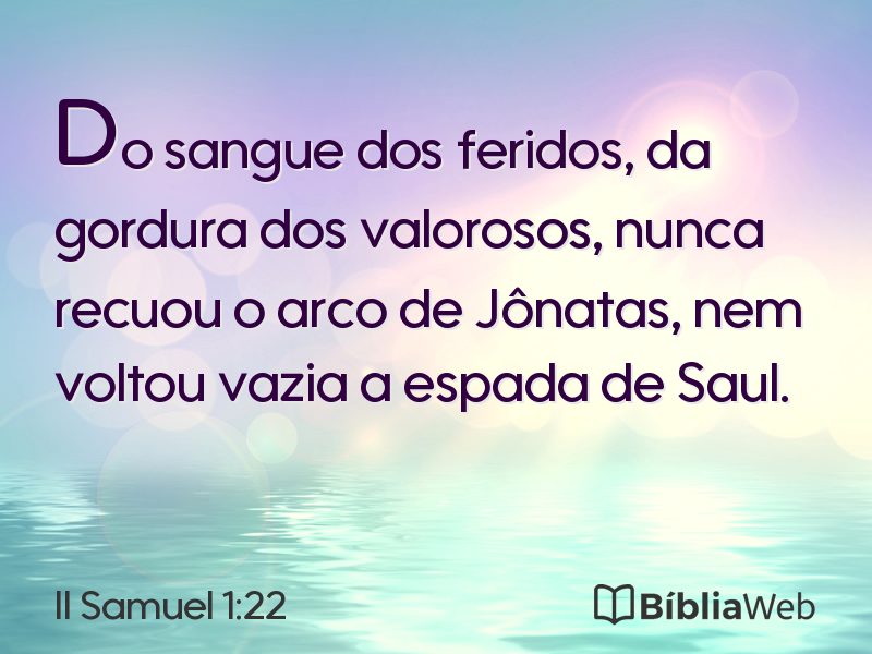 II Samuel 1:22 em imagem para compartilhar
