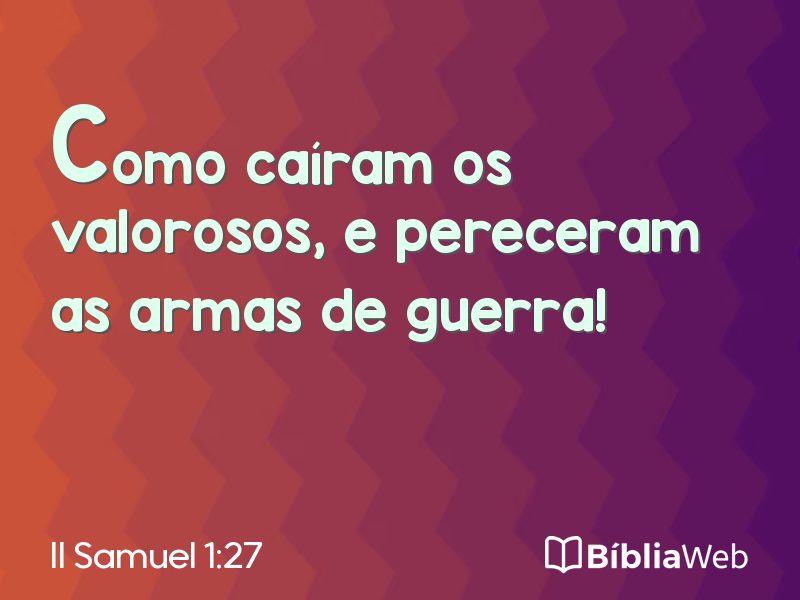 II Samuel 1:27 em imagem para compartilhar