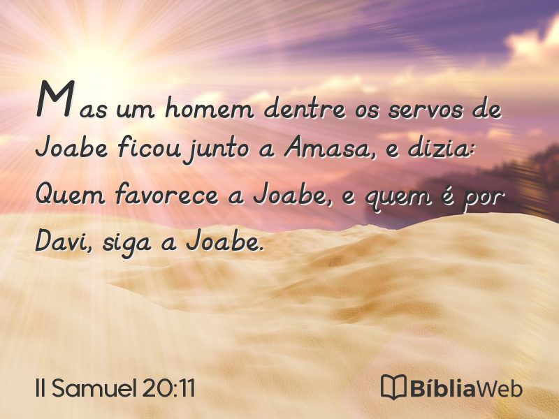 II Samuel 20:11 em imagem para compartilhar