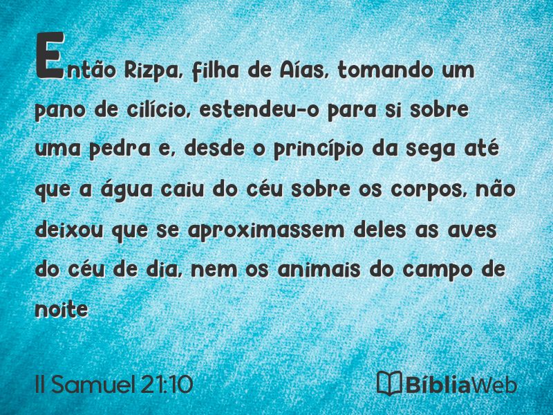 II Samuel 21:10 em imagem para compartilhar