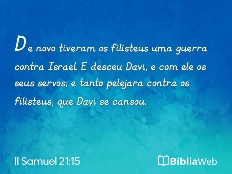 II Samuel 21:15 em imagem para compartilhar