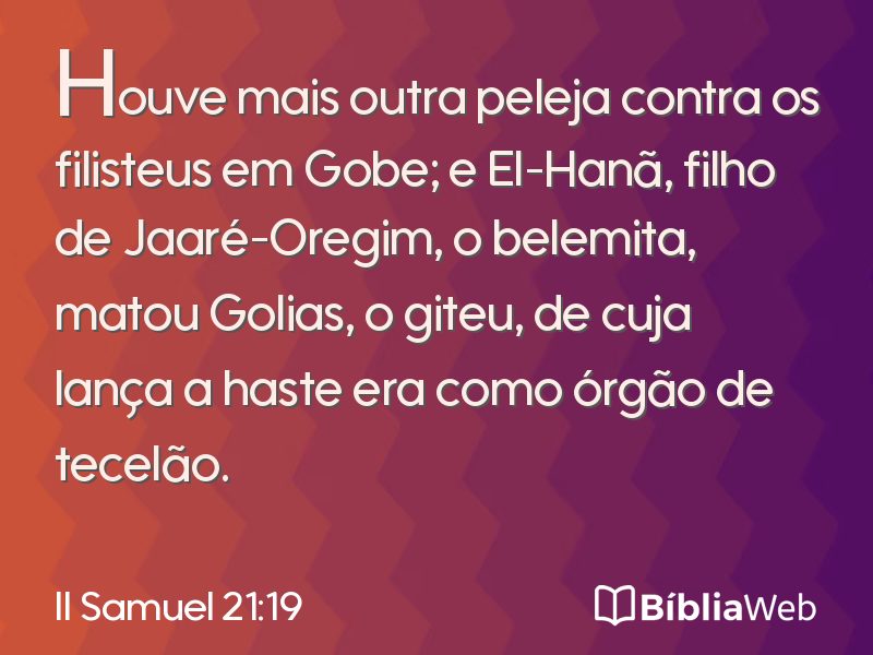II Samuel 21:19 em imagem para compartilhar