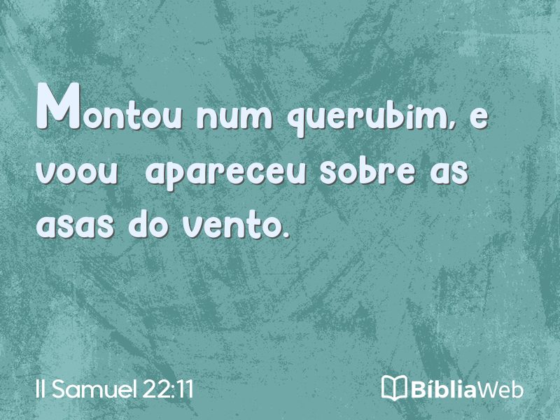 II Samuel 22:11 em imagem para compartilhar