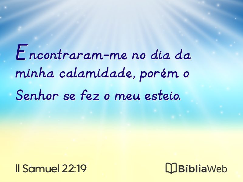 II Samuel 22:19 em imagem para compartilhar