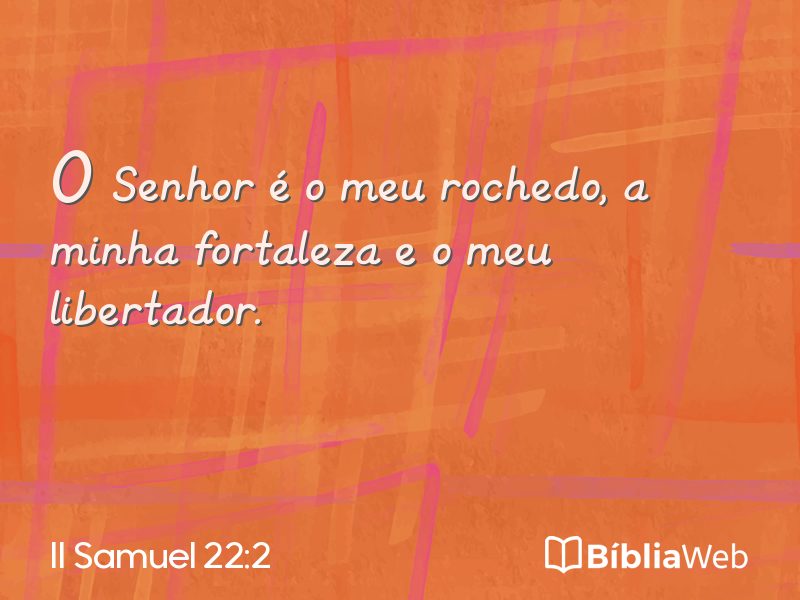 II Samuel 22:2 em imagem para compartilhar