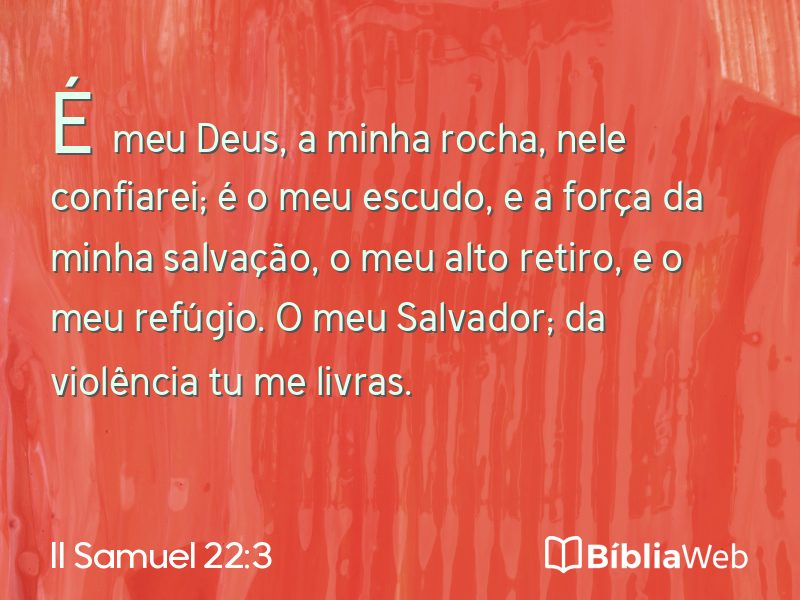 II Samuel 22:3 em imagem para compartilhar
