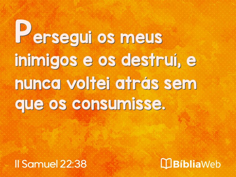 II Samuel 22:38 em imagem para compartilhar