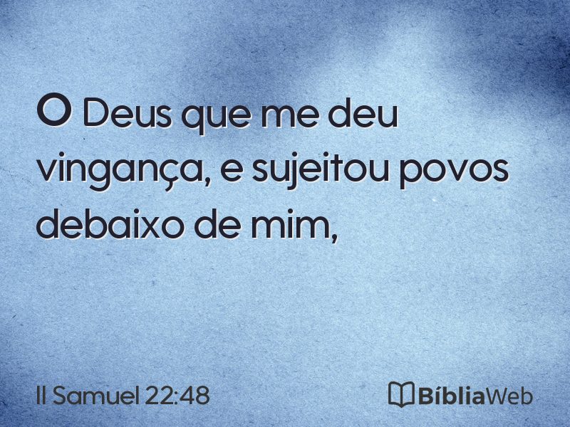 II Samuel 22:48 em imagem para compartilhar