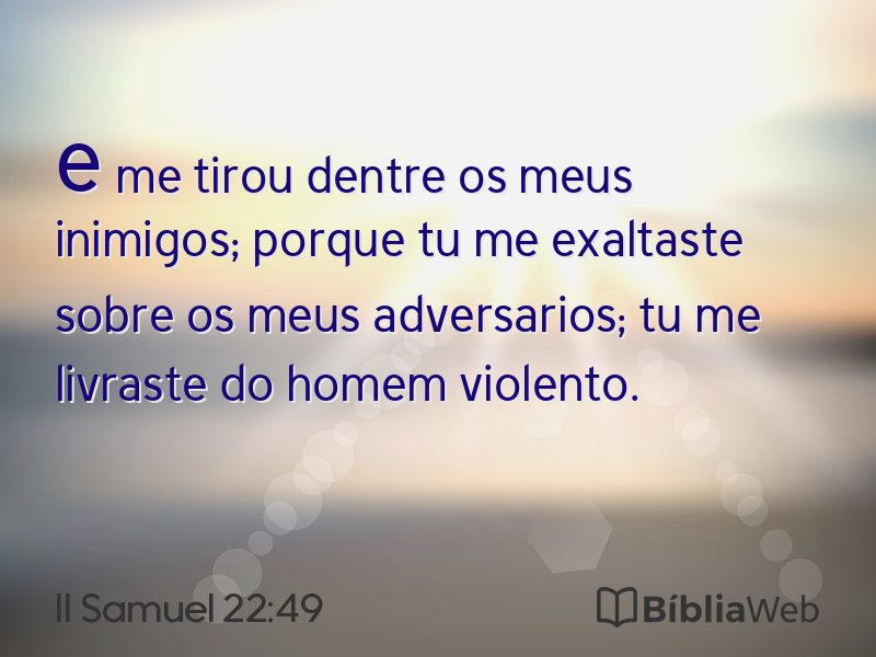 II Samuel 22:49 em imagem para compartilhar