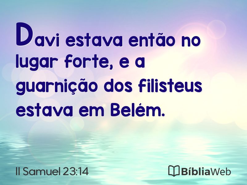 II Samuel 23:14 em imagem para compartilhar