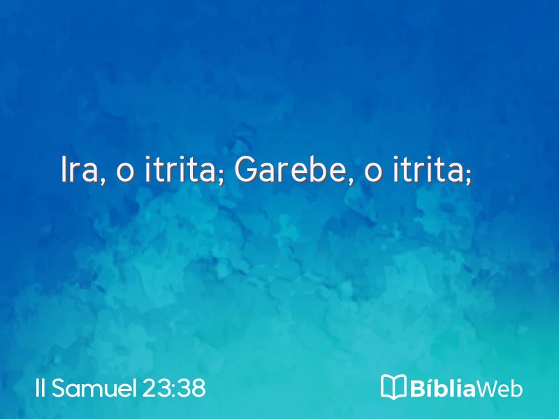II Samuel 23:38 em imagem para compartilhar