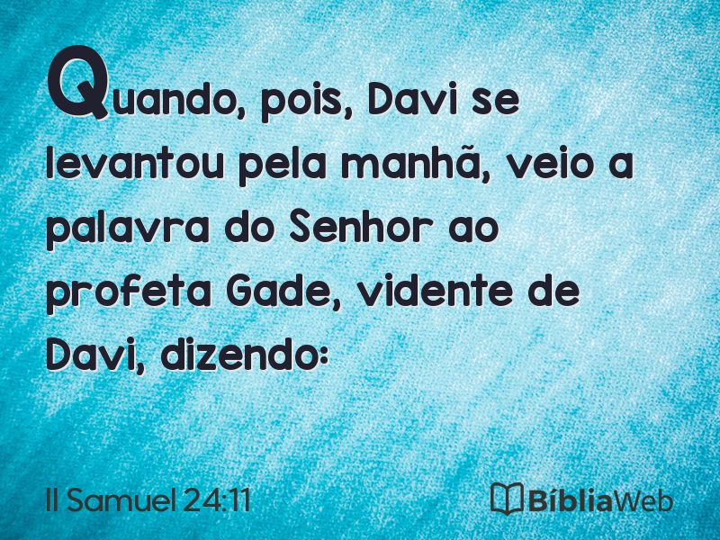 II Samuel 24:11 em imagem para compartilhar