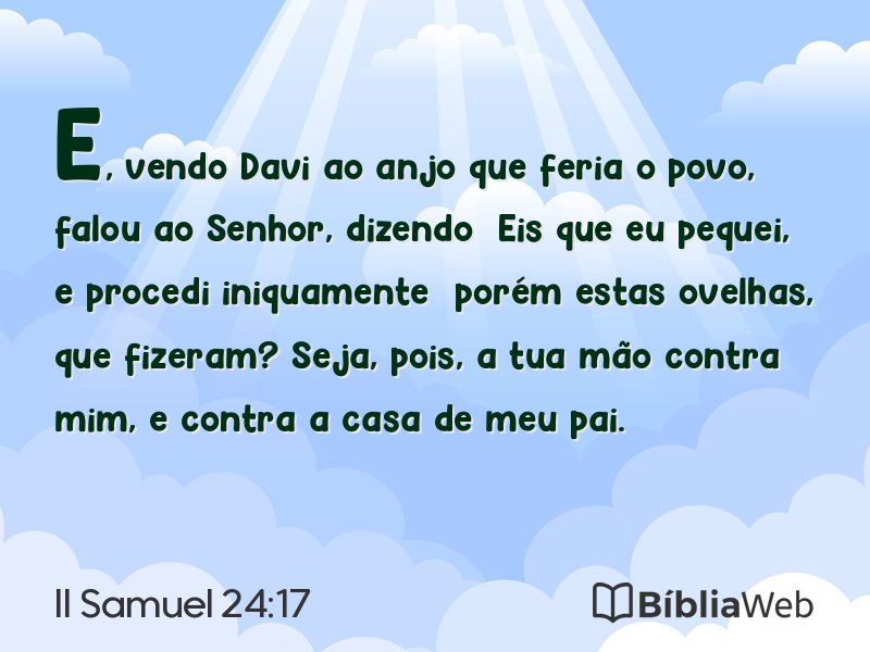 II Samuel 24:17 em imagem para compartilhar