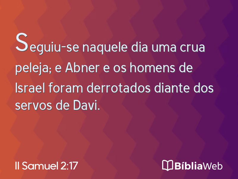 II Samuel 2:17 em imagem para compartilhar
