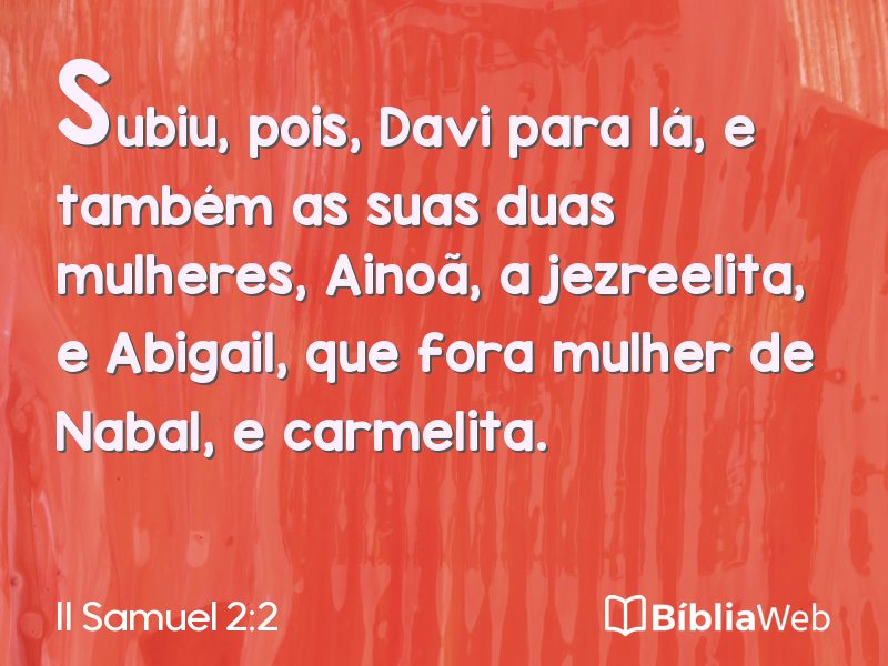 II Samuel 2:2 em imagem para compartilhar