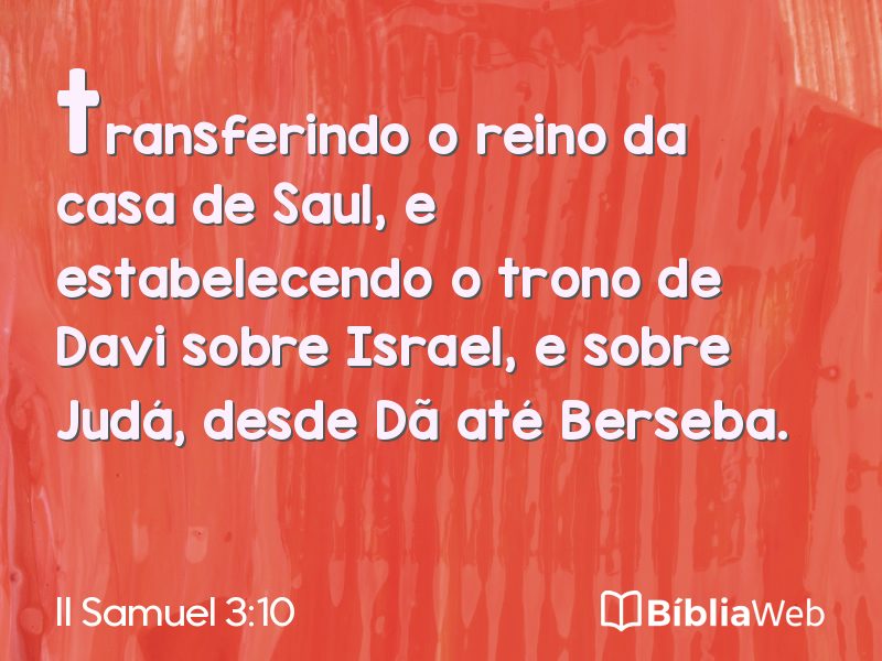 II Samuel 3:10 em imagem para compartilhar