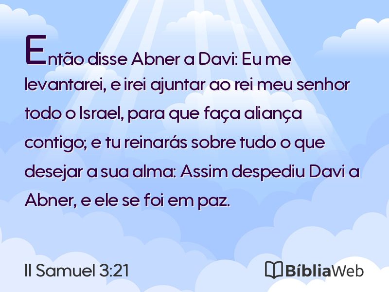 II Samuel 3:21 em imagem para compartilhar