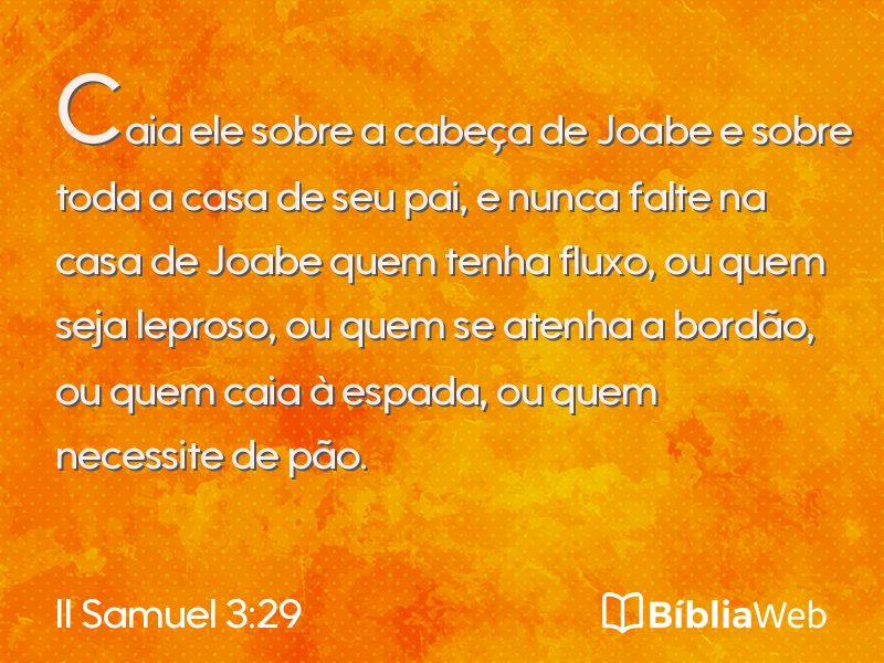 II Samuel 3:29 em imagem para compartilhar