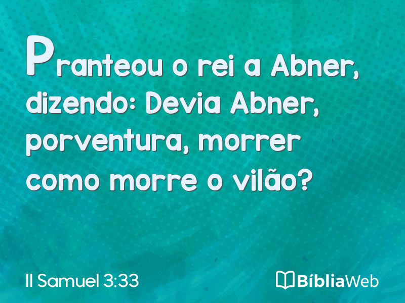 II Samuel 3:33 em imagem para compartilhar
