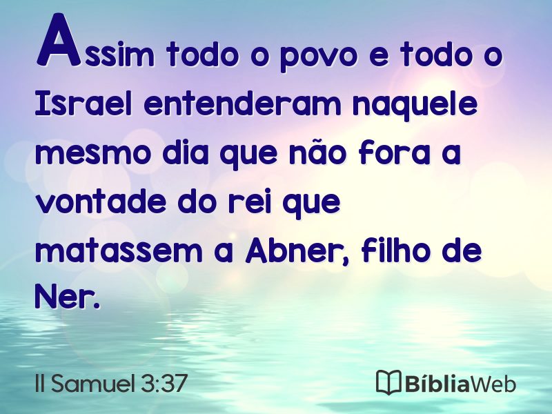 II Samuel 3:37 em imagem para compartilhar