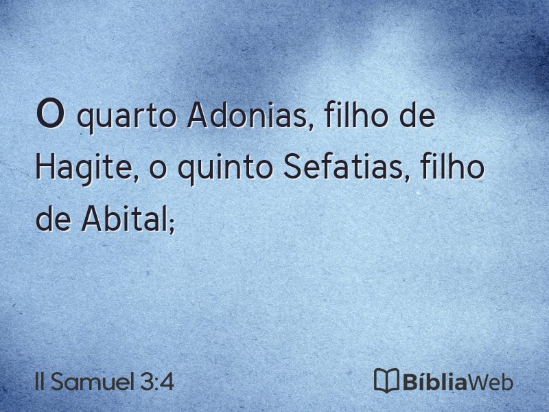II Samuel 3:4 em imagem para compartilhar