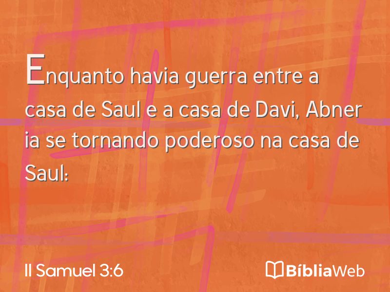 II Samuel 3:6 em imagem para compartilhar