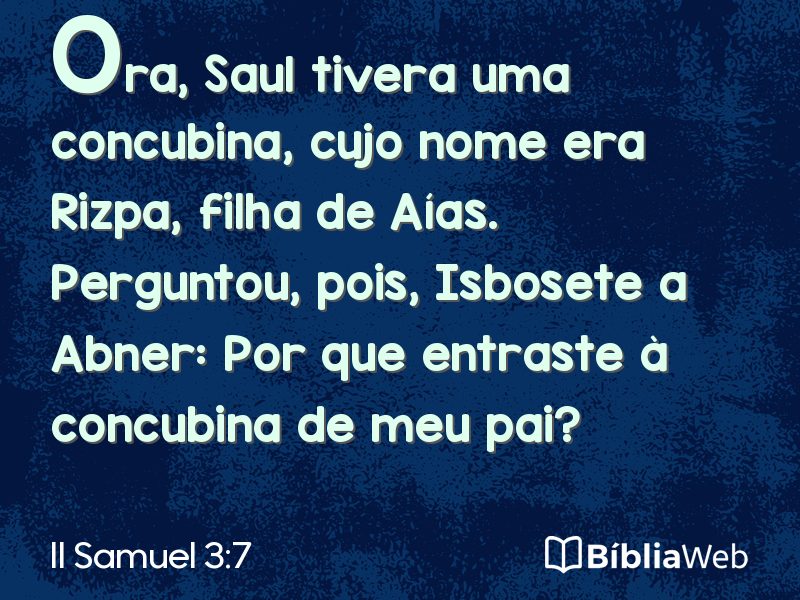 II Samuel 3:7 em imagem para compartilhar