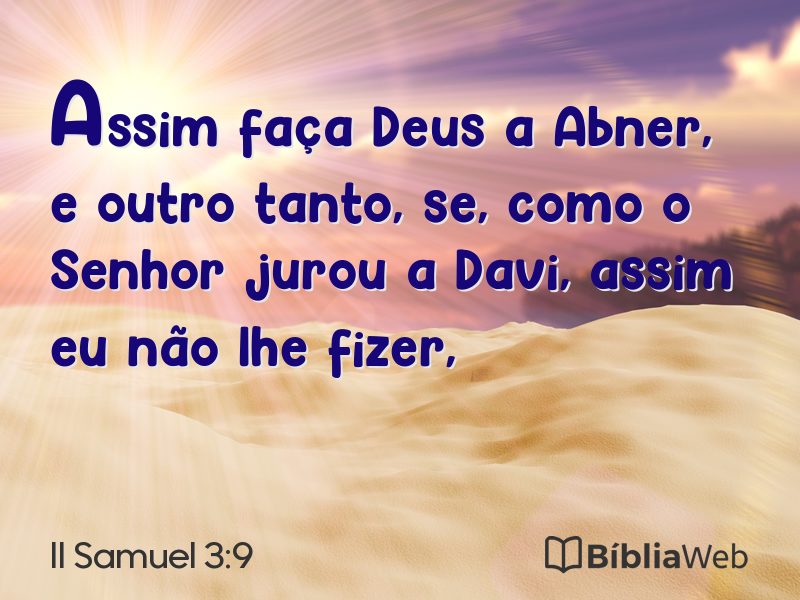 II Samuel 3:9 em imagem para compartilhar
