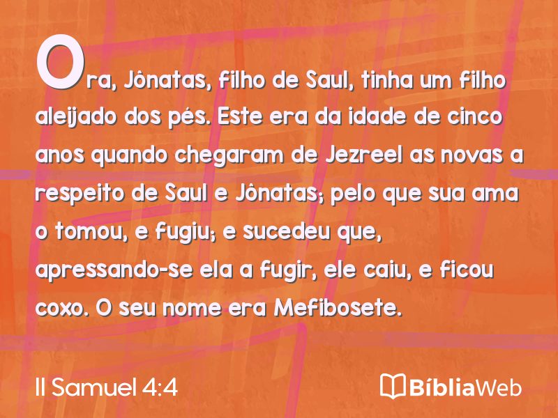 II Samuel 4:4 em imagem para compartilhar