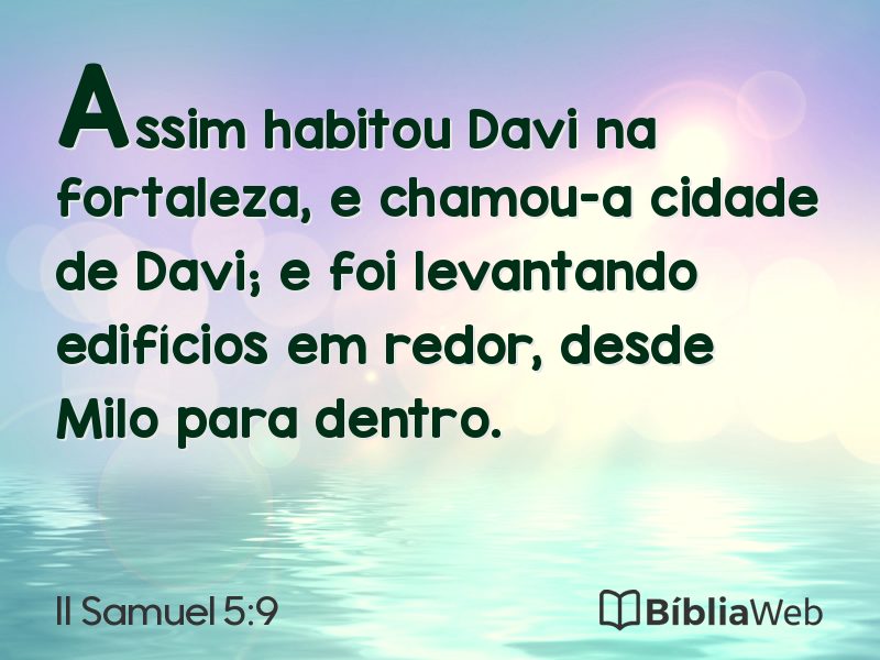 II Samuel 5:9 em imagem para compartilhar