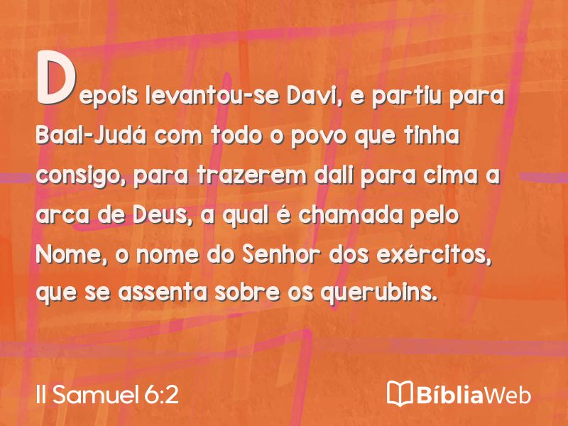 II Samuel 6:2 em imagem para compartilhar