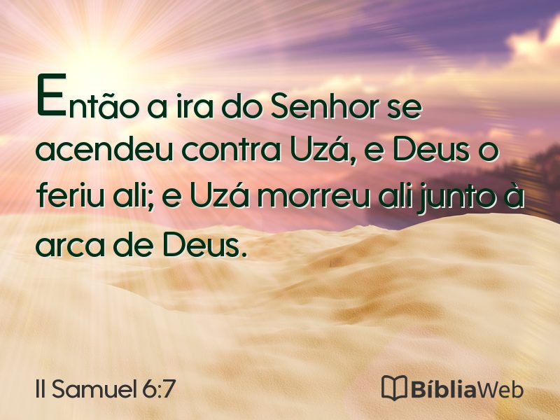 II Samuel 6:7 em imagem para compartilhar