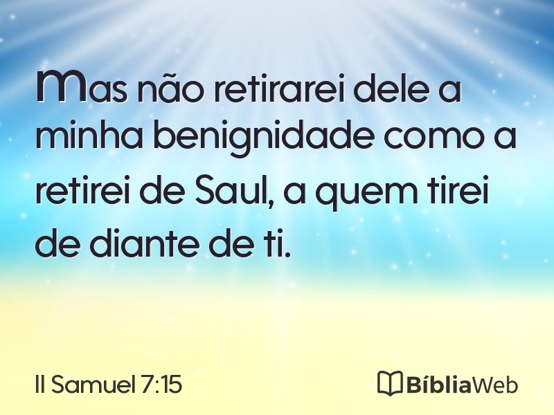 II Samuel 7:15 em imagem para compartilhar