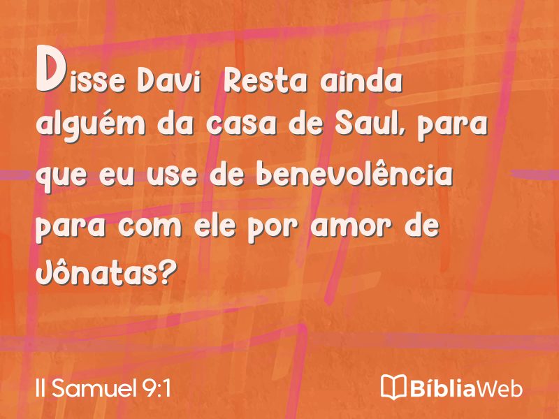 II Samuel 9:1 em imagem para compartilhar