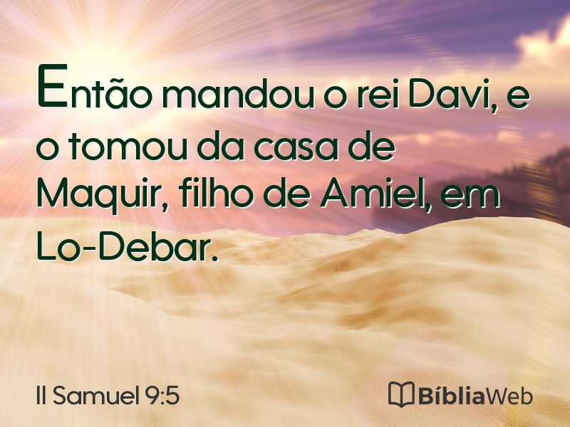 II Samuel 9:5 em imagem para compartilhar