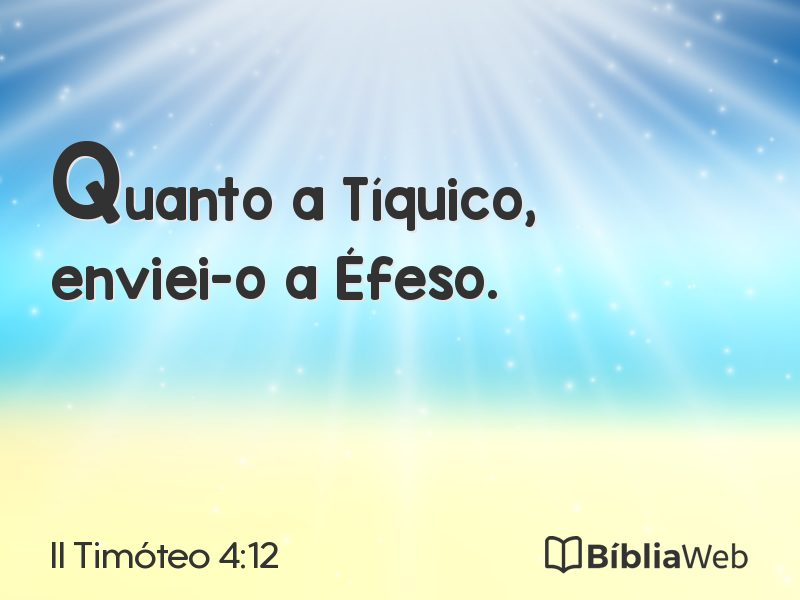 II Timóteo 4:12 em imagem para compartilhar