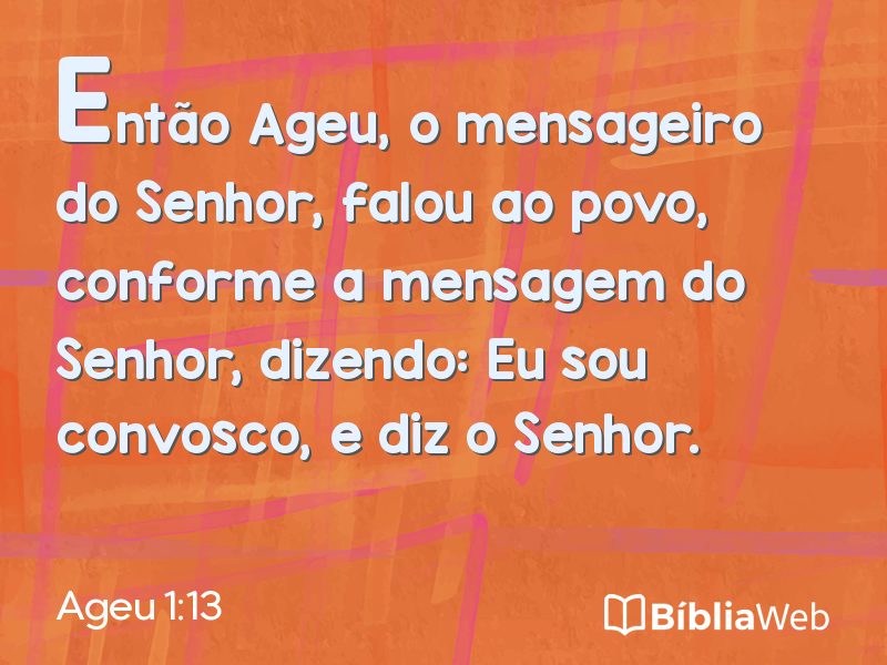 Ageu 1:13 em imagem para compartilhar