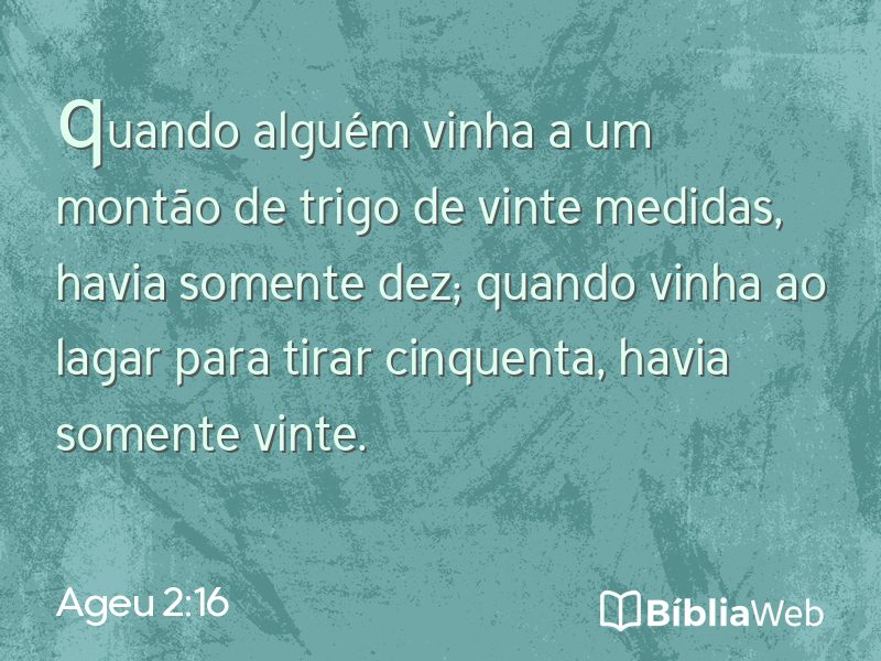 Ageu 2:16 em imagem para compartilhar