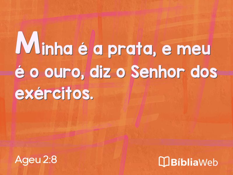 Ageu 2:8 em imagem para compartilhar