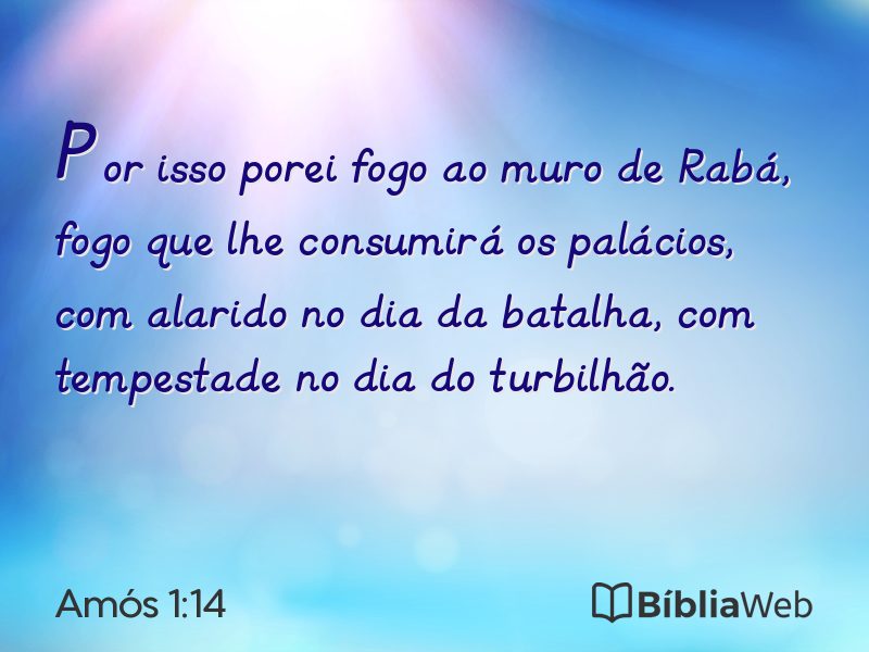 Amós 1:14 em imagem para compartilhar