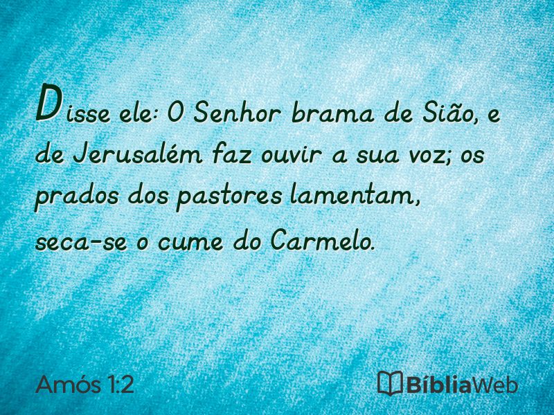 Amós 1:2 em imagem para compartilhar